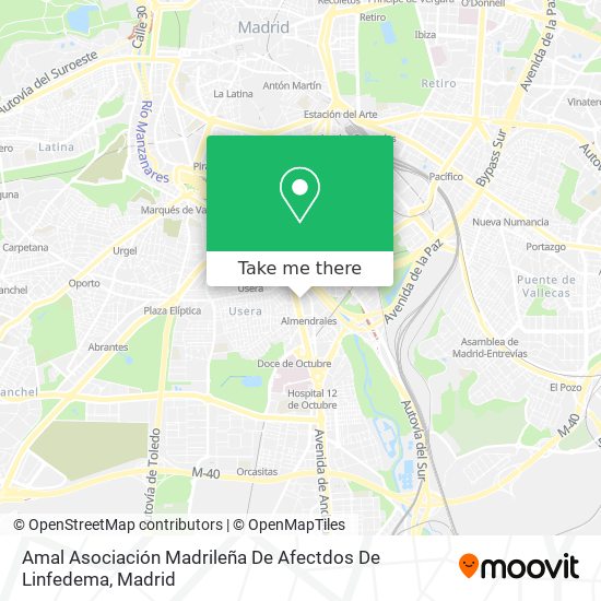Amal Asociación Madrileña De Afectdos De Linfedema map