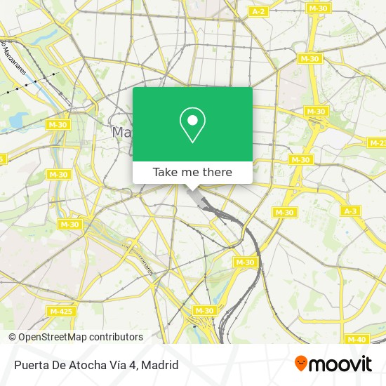 Puerta De Atocha Vía 4 map