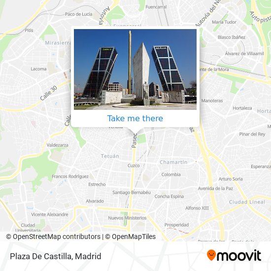 mapa Plaza De Castilla