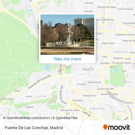 Fuente De Las Conchas map