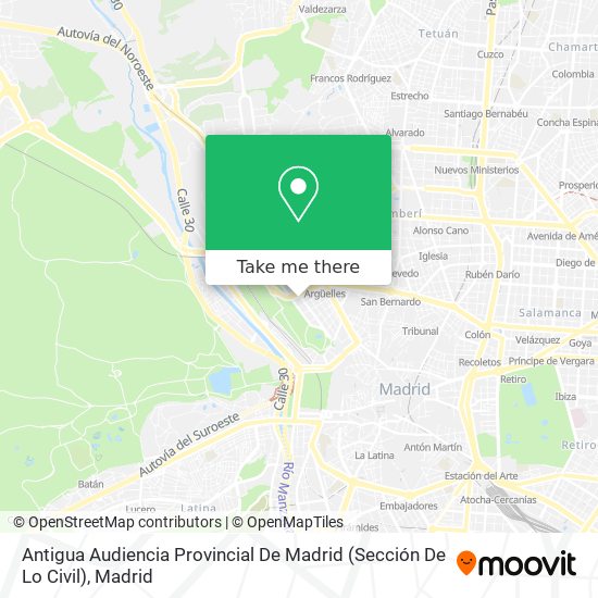 Antigua Audiencia Provincial De Madrid (Sección De Lo Civil) map
