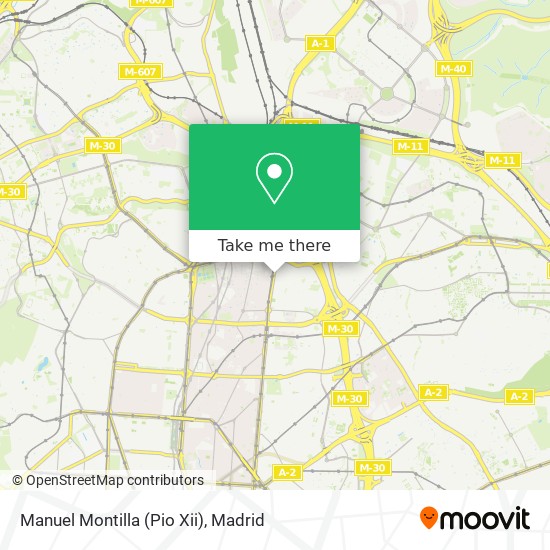 mapa Manuel Montilla (Pio Xii)