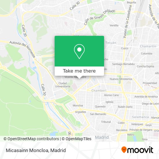 mapa Micasainn Moncloa