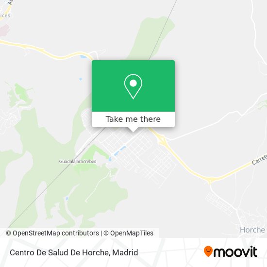 mapa Centro De Salud De Horche