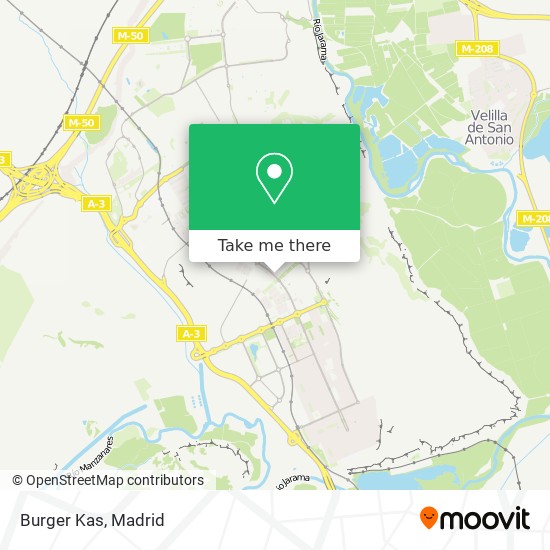 mapa Burger Kas