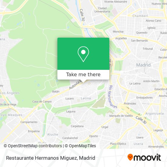 mapa Restaurante Hermanos Miguez