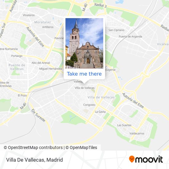 mapa Villa De Vallecas