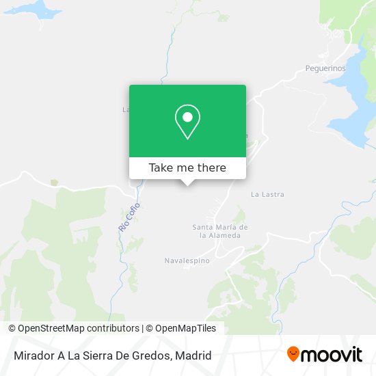 Mirador A La Sierra De Gredos map