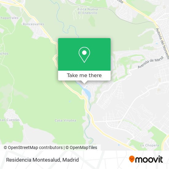 Residencia Montesalud map