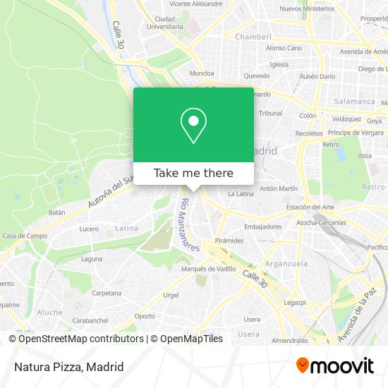 mapa Natura Pizza