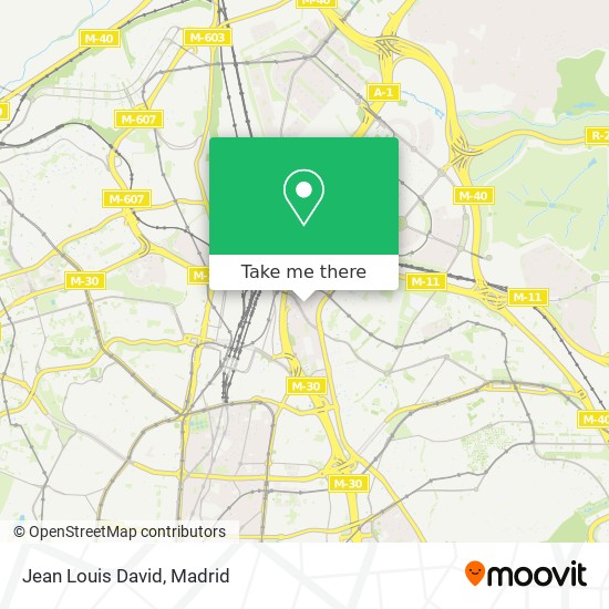 mapa Jean Louis David