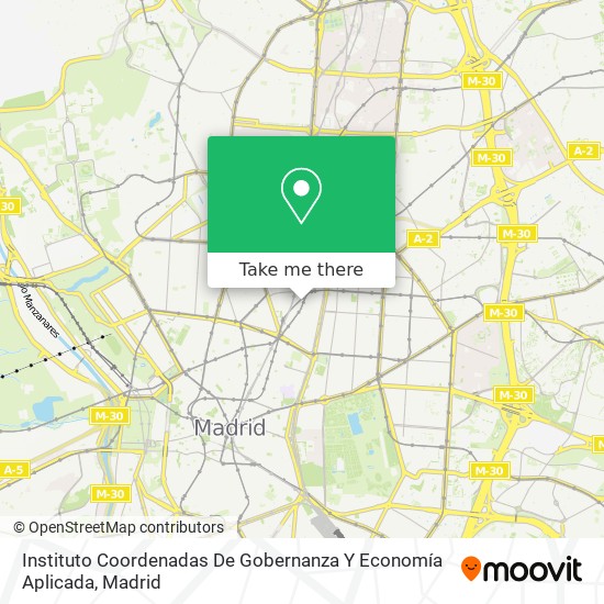 Instituto Coordenadas De Gobernanza Y Economía Aplicada map