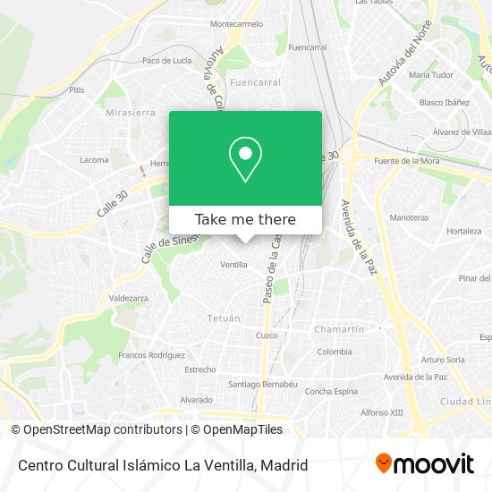 Centro Cultural Islámico La Ventilla map