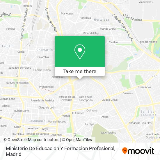 mapa Ministerio De Educación Y Formación Profesional