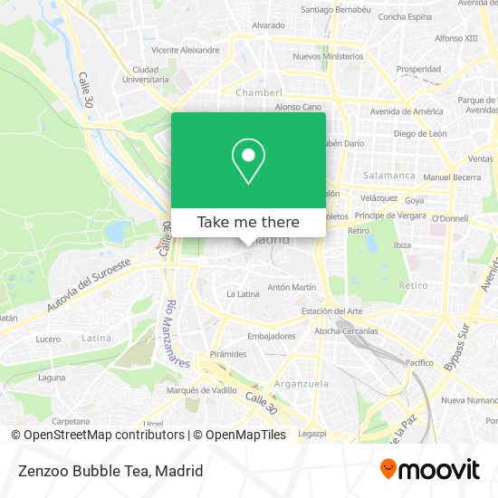 Zenzoo Bubble Tea map