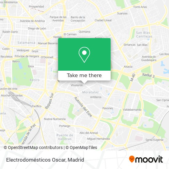 Electrodomésticos Oscar map