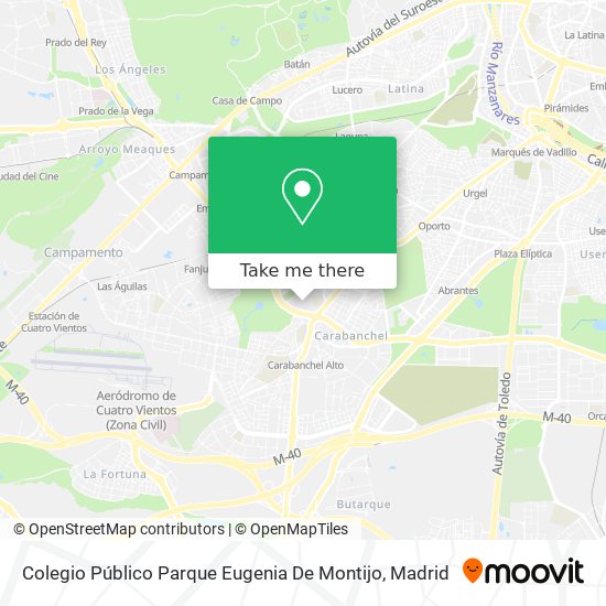 Colegio Público Parque Eugenia De Montijo map