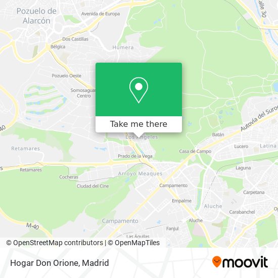 Hogar Don Orione map