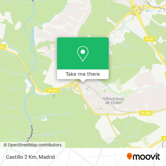 mapa Castillo 2 Km