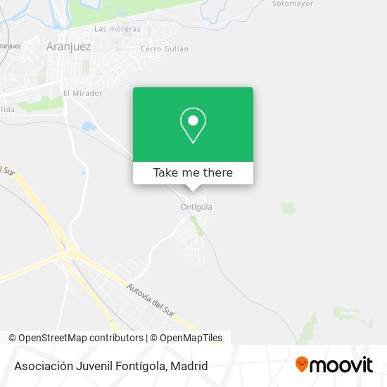 mapa Asociación Juvenil Fontígola