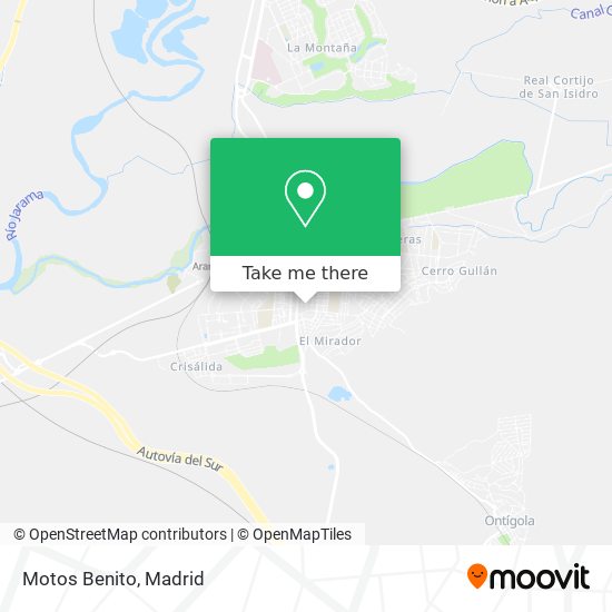 Motos Benito map