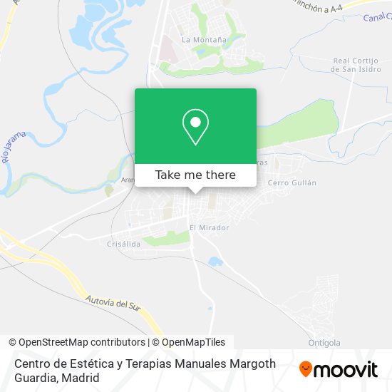 Centro de Estética y Terapias Manuales Margoth Guardia map