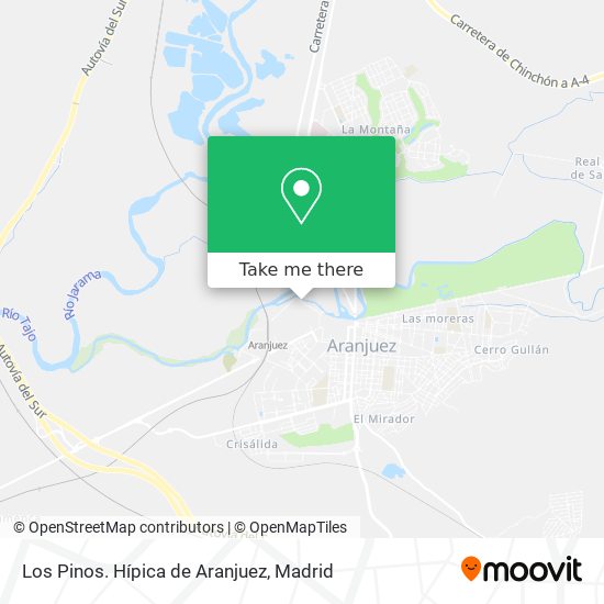Los Pinos. Hípica de Aranjuez map