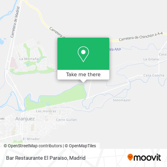 mapa Bar Restaurante El Paraíso
