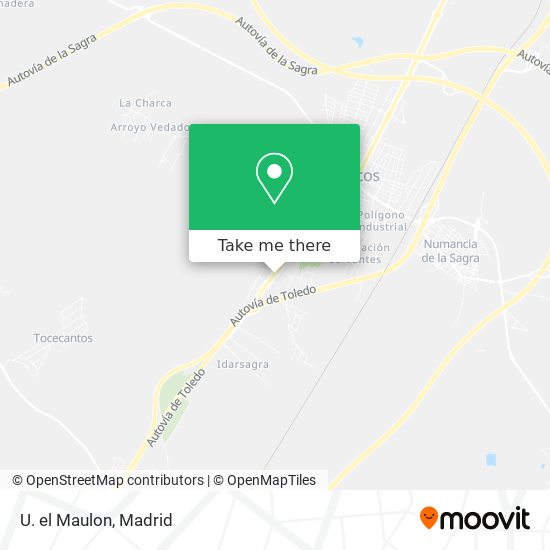 U. el Maulon map