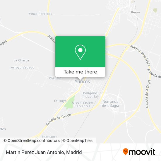 Martin Perez Juan Antonio map