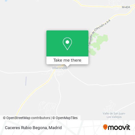 mapa Caceres Rubio Begona