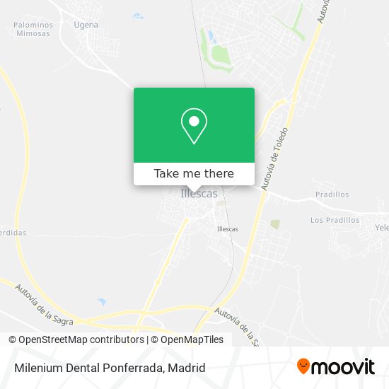 mapa Milenium Dental Ponferrada