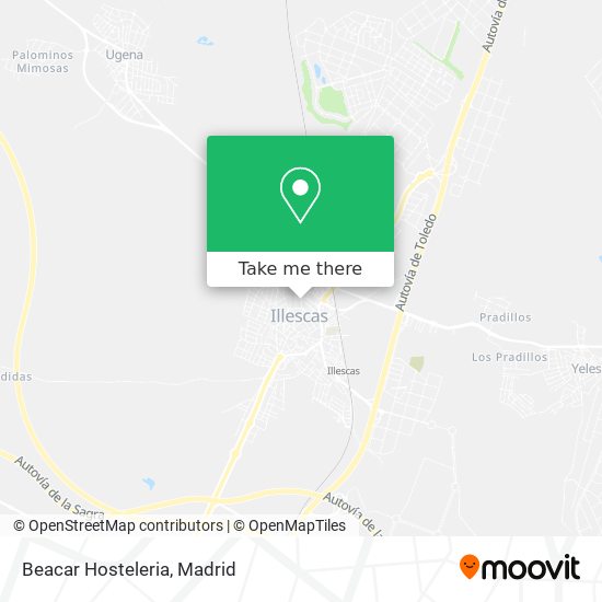 Beacar Hosteleria map