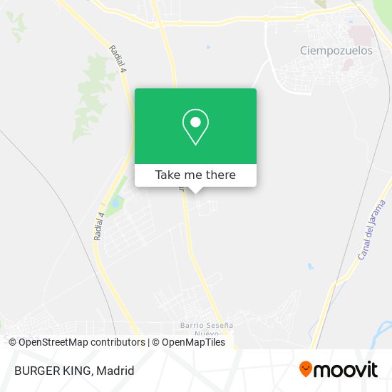 BURGER KING map