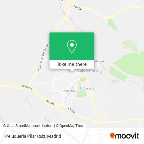 mapa Peluqueria Pilar Ruiz