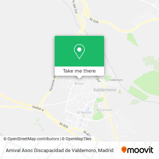Amival Asoc Discapacidad de Valdemoro map