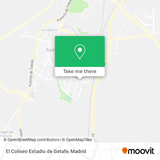 El Coliseo Estadio de Getafe map