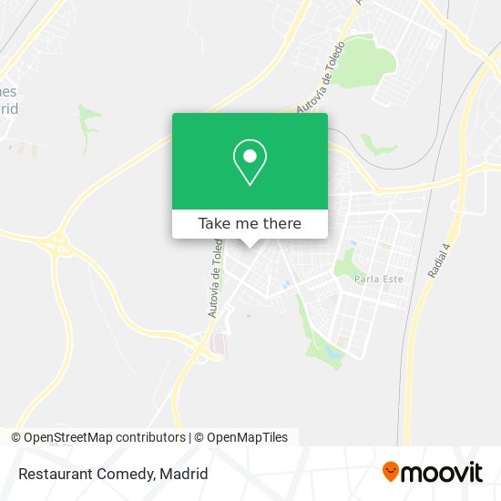 Restaurant Comedy map