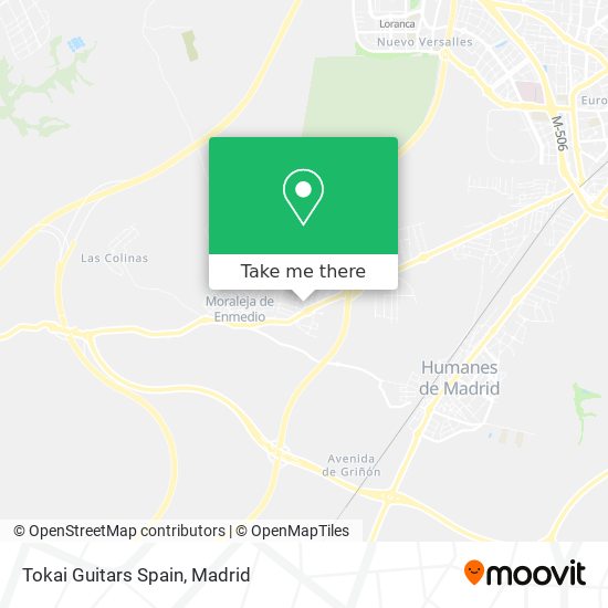 Tokai Guitars Spain map