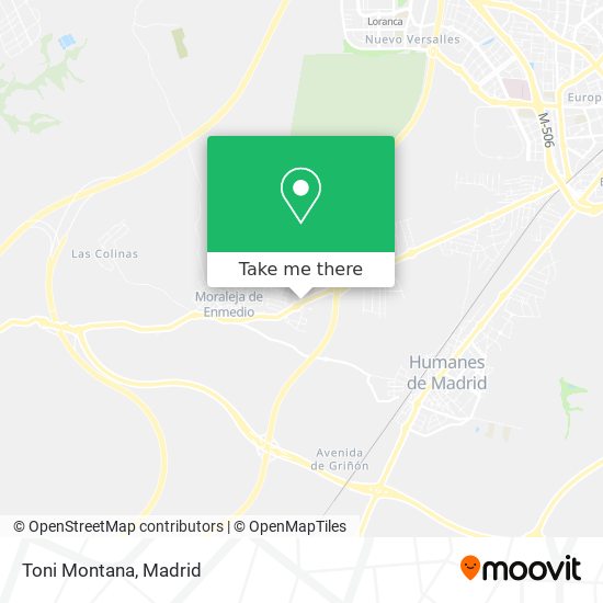 mapa Toni Montana