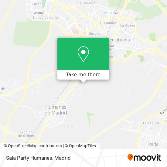 Sala Party Humanes map