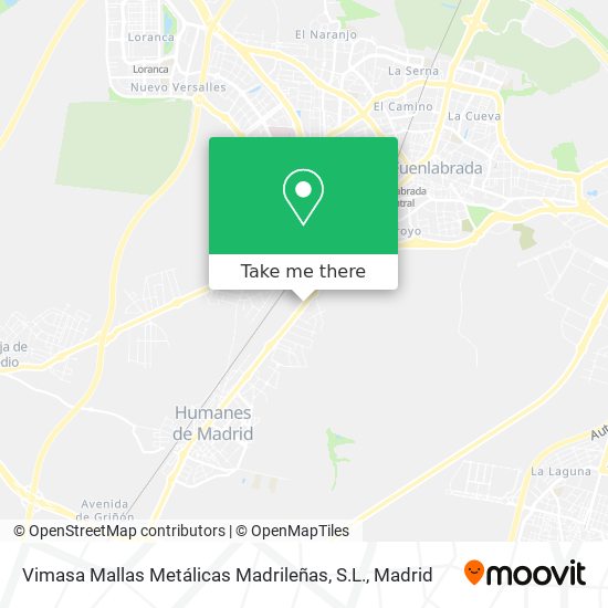 mapa Vimasa Mallas Metálicas Madrileñas, S.L.