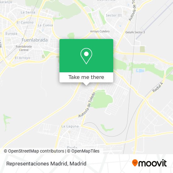 Representaciones Madrid map
