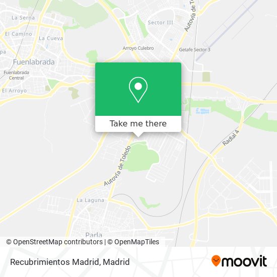 Recubrimientos Madrid map