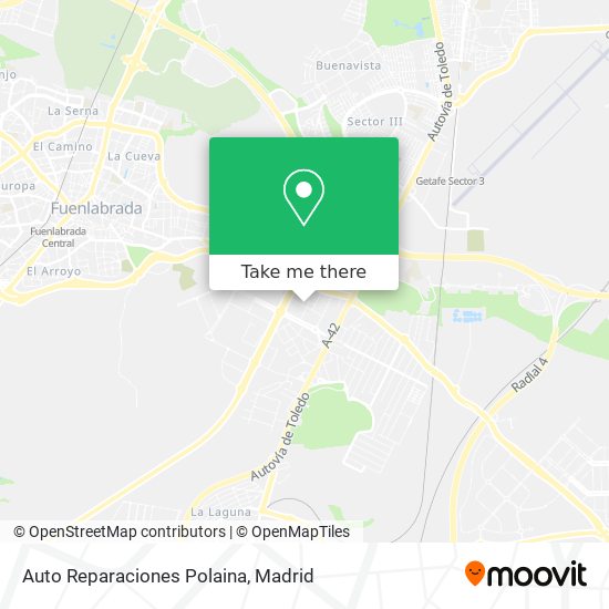 Auto Reparaciones Polaina map