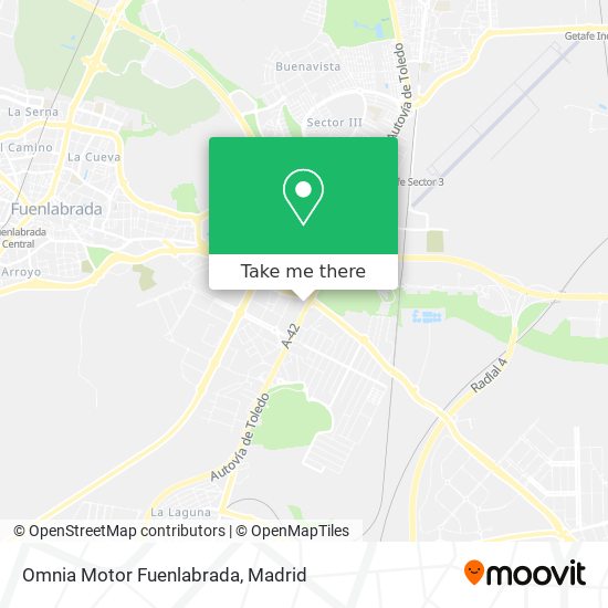 Omnia Motor Fuenlabrada map