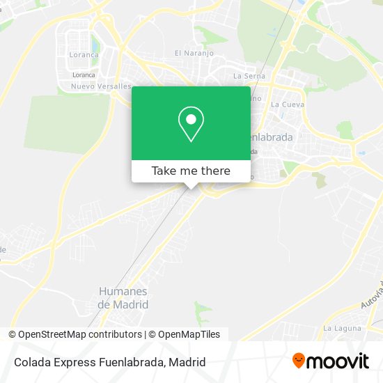 Colada Express Fuenlabrada map