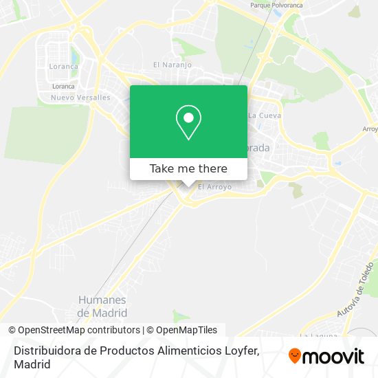 Distribuidora de Productos Alimenticios Loyfer map