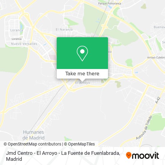 Jmd Centro - El Arroyo - La Fuente de Fuenlabrada map