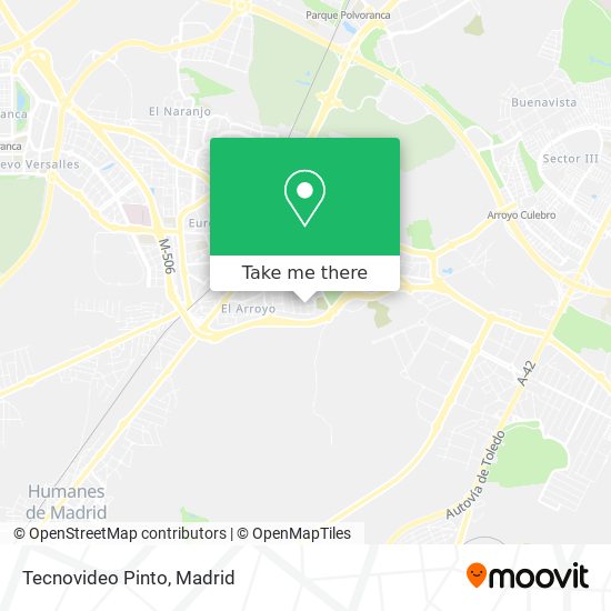 Tecnovideo Pinto map